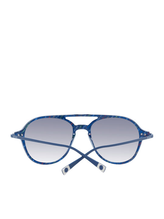 Sting Unisex Sunglasses with Blue Frame and Purple Gradient Lens SST006 0TA5