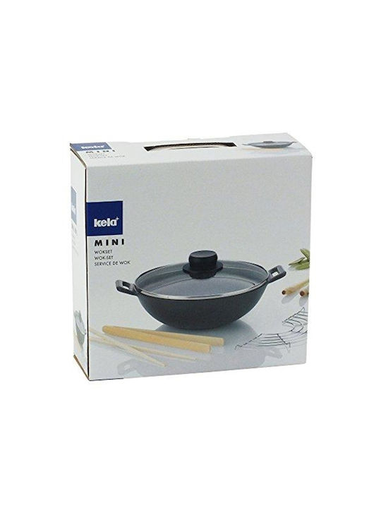 Kela Wok από Μαντέμι Με Καπάκι 24cm