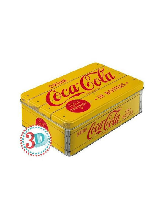 Nostalgic Art General Use Box with Lid Metallic Yellow 23x16x7cm