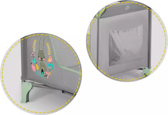 Ricokids RK-240 Кошара за игра с Матрак Grey-Mint 125x65см
