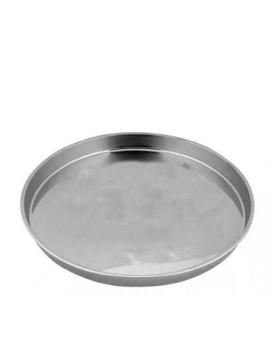 Χελβατζόγλου Aluminum Pita Bread Pan Baking Pan Silver 38cm