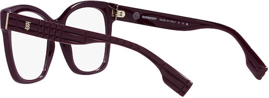 Burberry Sylvie Plastic Eyeglass Frame Butterfly Black BE2363 3979