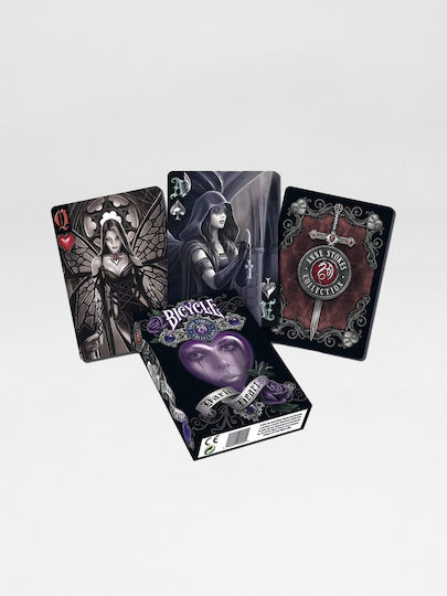 Bicycle Dark Hearts Collectible Playing Cards Laminated for Poker