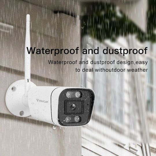 Vstarcam CS58 IP Überwachungskamera Wi-Fi Full HD+ 3MP Wasserdicht mit Zwei-Wege-Kommunikation und Objektiv 4mm