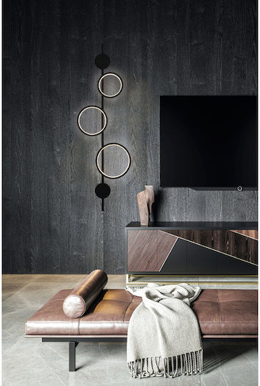 Viokef Jocco Lamp Wall LED Black 34x34x8.5cm