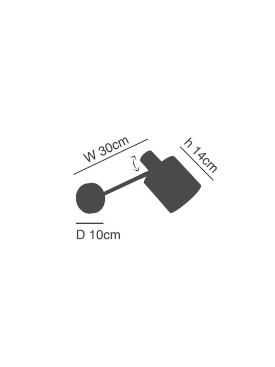Home Lighting Μονό Σποτ με Ντουί E27 σε Γκρι Χρώμα