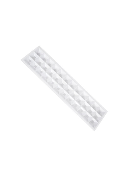 GloboStar Zeus Parallelogramm Vertieft LED Panel 48W mit Warmes Weiß Licht 2700K