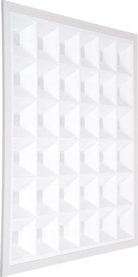 GloboStar Zeus Τετράγωνο Χωνευτό LED Panel 48W με Φυσικό Λευκό Φως 4500K 60x60εκ.
