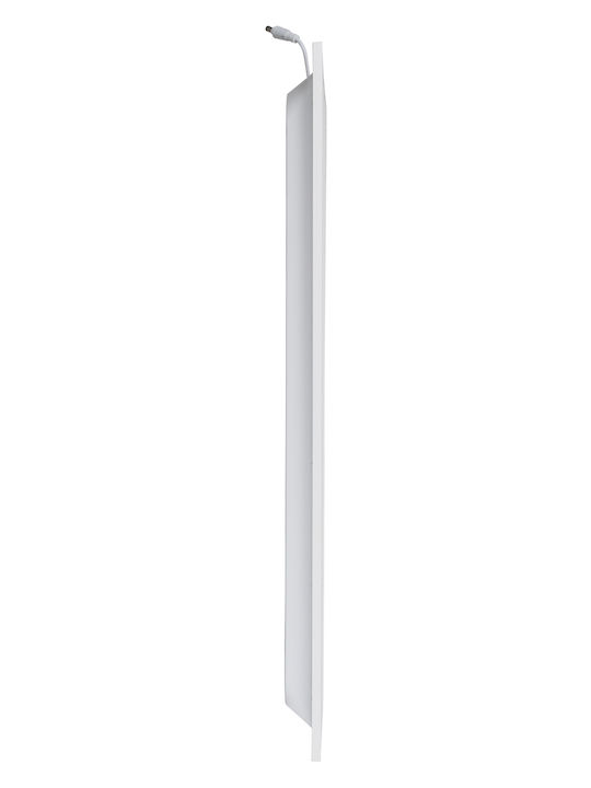 GloboStar Zeus Τετράγωνο Χωνευτό LED Panel 48W με Φυσικό Λευκό Φως 4500K 60x60εκ.