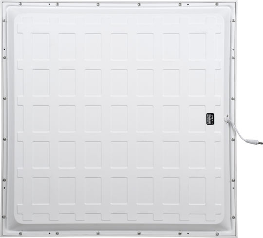 GloboStar Zeus Τετράγωνο Χωνευτό LED Panel 48W με Φυσικό Λευκό Φως 4500K 60x60εκ.