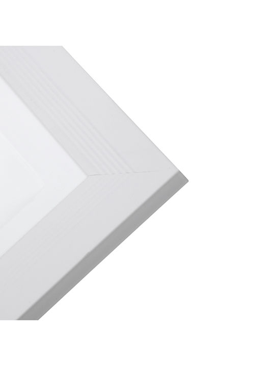 GloboStar Zeus Parallelogramm Vertieft LED Panel 48W mit Warmes Weiß Licht 2700K