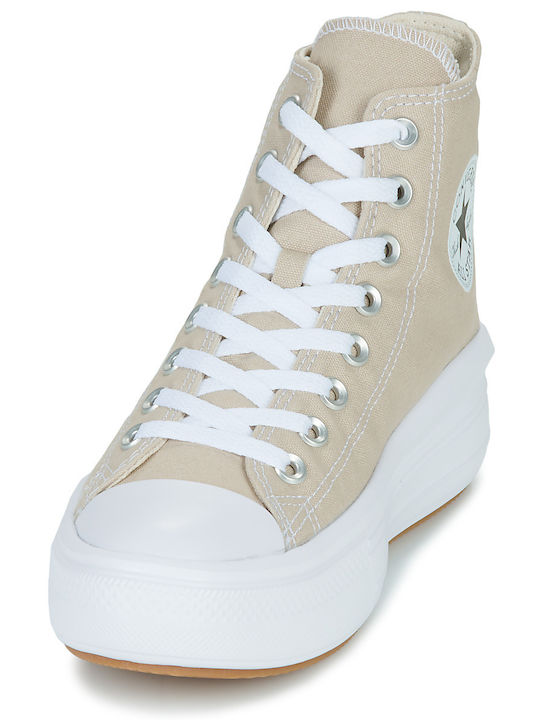 Chuck Taylor All Star Move Flatforms Μποτάκια Μπεζ