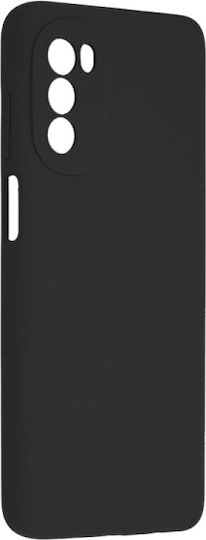 Senso Liquid Задна корица Силикон Черен (Moto G52)