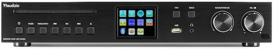 Audizio Brescia Επιτραπέζιο Ραδιόφωνο Ρεύματος DAB+ με Bluetooth και USB Μαύρο