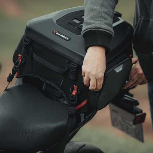 SW-Motech Pro Tail Bag Σάκος Ουράς Μοτοσυκλέτας 22-34lt σε Μαύρο Χρώμα