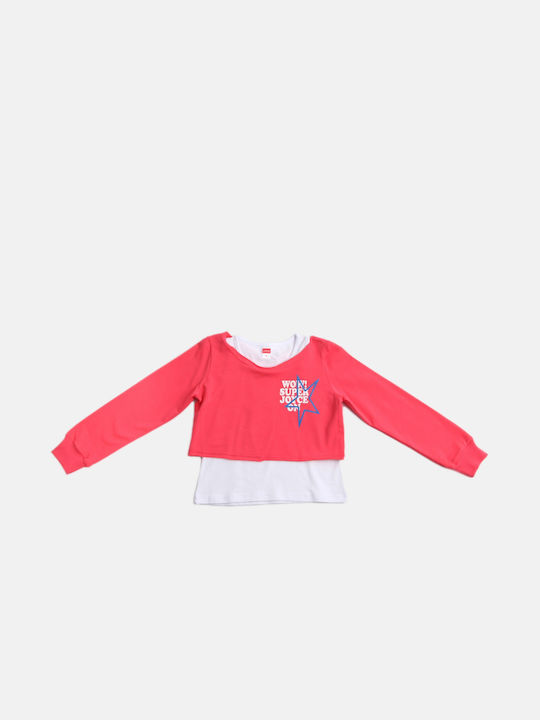 Joyce Kids Sweatpants Set Coral 3pcs