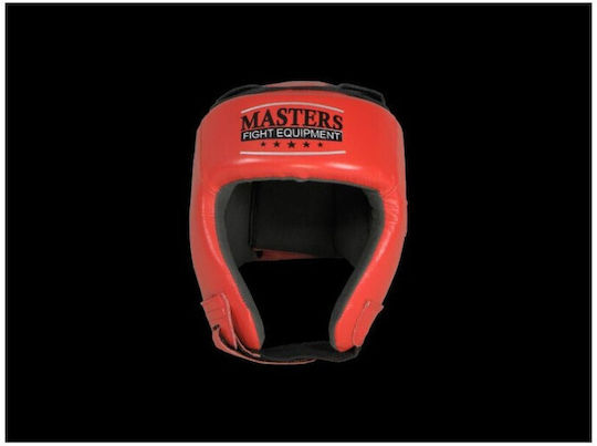 Sport Masters KTOP1 Κάσκα Πυγμαχίας Ενηλίκων Aνοιχτού Τύπου Δερμάτινη Μαύρη