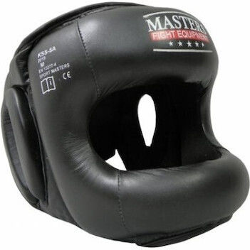 Sport Masters KSS5A Κάσκα Πυγμαχίας Ενηλίκων Κλείστού Τύπου από Συνθετικό Δέρμα Μαύρη
