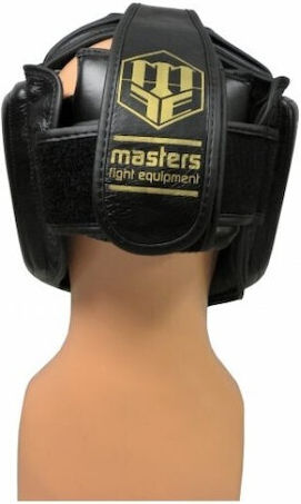 Sport Masters KSSMFEPL Боксова каска за Възрастни Цяло лице Кожена Черен