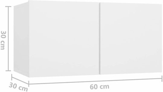 Животно помещение ТВ единица Бял Д80xШ30xВ30бр