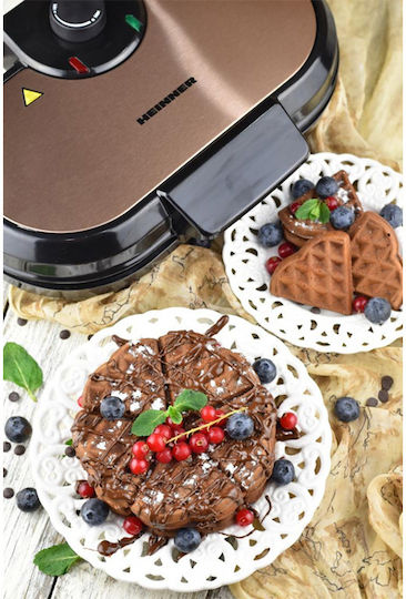 Heinner Waffeleisen Für Herz Waffeln 2 Leistung Positionen 1000W