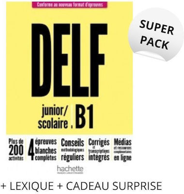 Super Pack: Delf Scolaire & Junior B1 Nouveau Format, (Lexique & Mon Petit Carnet)