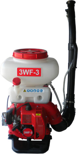 Blue Bird Shredder 3WF-600 Pulverizator Benzină 3.5hp cu Capacitate 14lt în culoarea Roșu