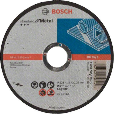 Bosch Δίσκος Κοπής Μετάλλου 2608603165 125mm 1τμχ