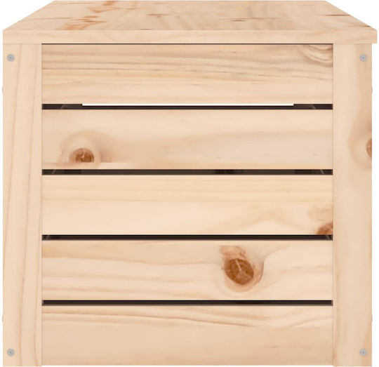 vidaXL Wooden Decorative Trunk Brown 109x36.5x33cm
