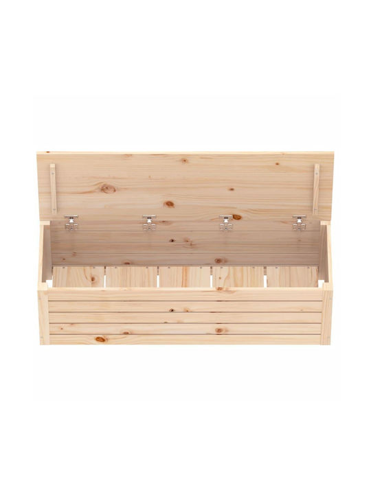 vidaXL Декоративна куфар Дърво Кафяв 109x36.5x33бр