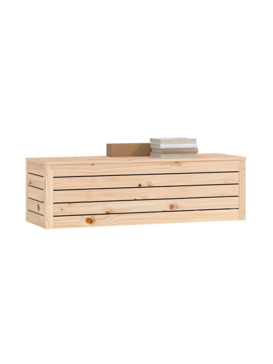vidaXL Декоративна куфар Дърво Кафяв 109x36.5x33бр