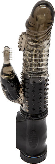 Vibrator Kaninchen 22cm Black