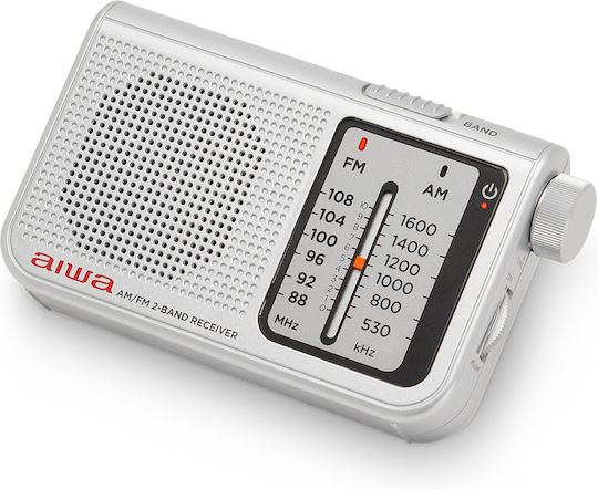 Aiwa RS-55 Ραδιοφωνάκι Μπαταρίας Ασημί
