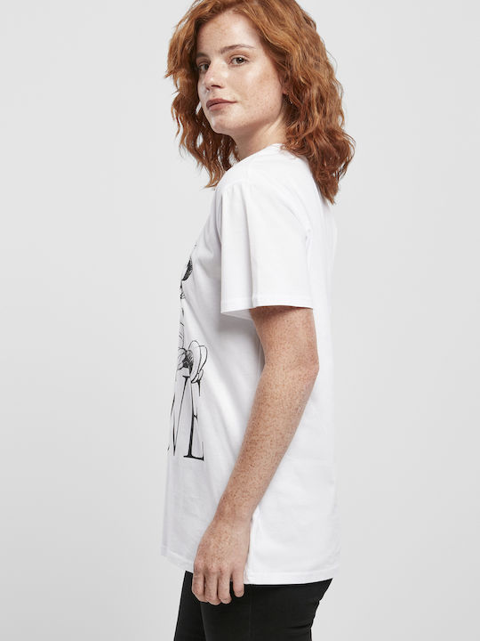 Minnie Loves Mickey Damen T-Shirt Weiß