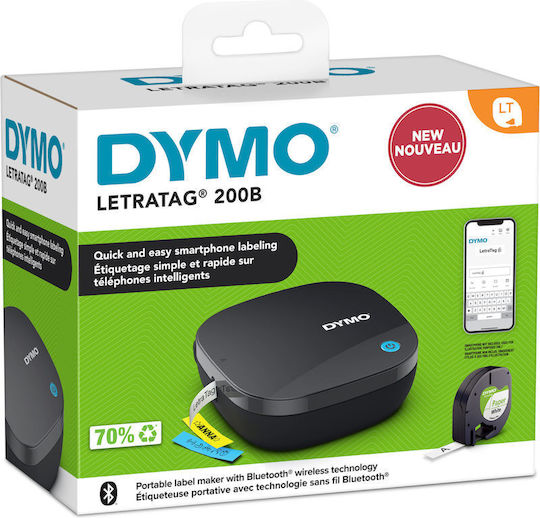 Dymo LetraTag LT-200 B Electronic Portable Label Maker in Black Colour