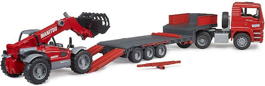 Bruder Trailer and Manitou Telehandler Φορτηγό 1:16 για 3+ Ετών