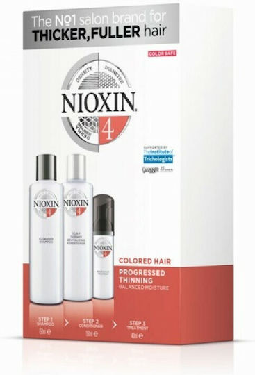 Nioxin Nioxin Hair Care Set for Hair Loss for Coloured Hair with Shampoo 3 Pieces