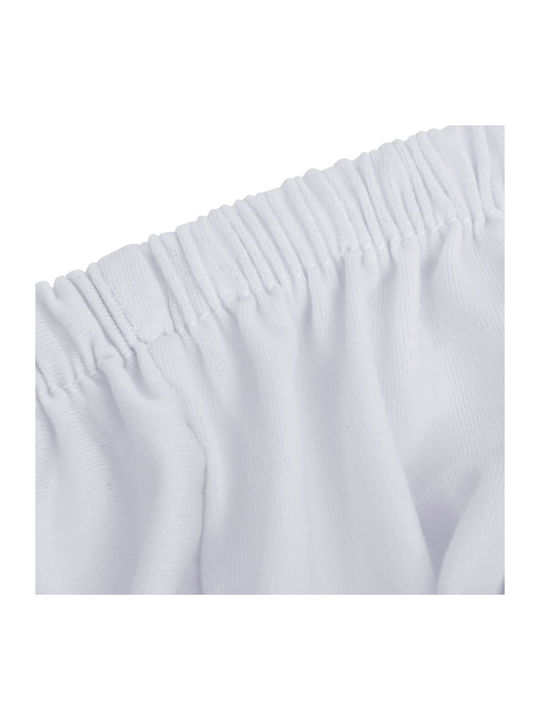 vidaXL Elastic Cover for Three Seater Sofa White 1pcs 332950