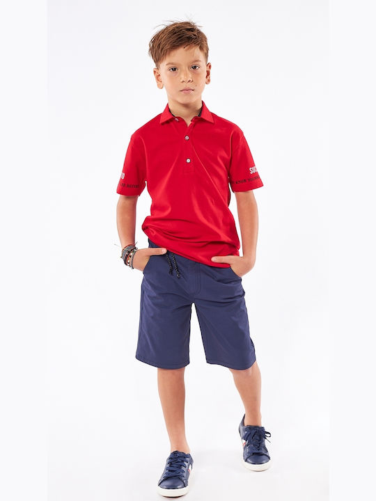 Hashtag Kids Polo Short Sleeve Red