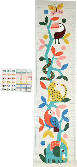 Rex London Sticker Height Rod Wild Wonders Multicolour