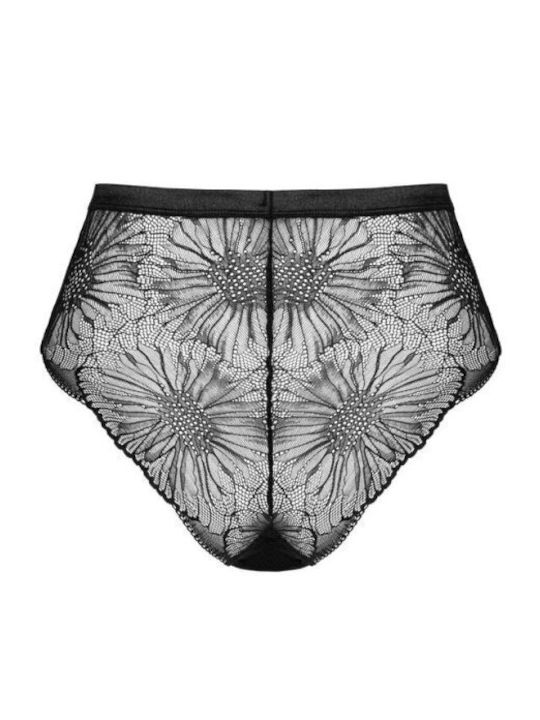 Mibelia High-waisted Women's Brazil with Lace Black / Black / Black / Black