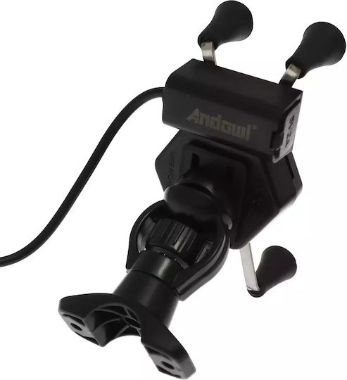 Phone Motorcycle Mount with Adjustable Arm for Steering Wheel