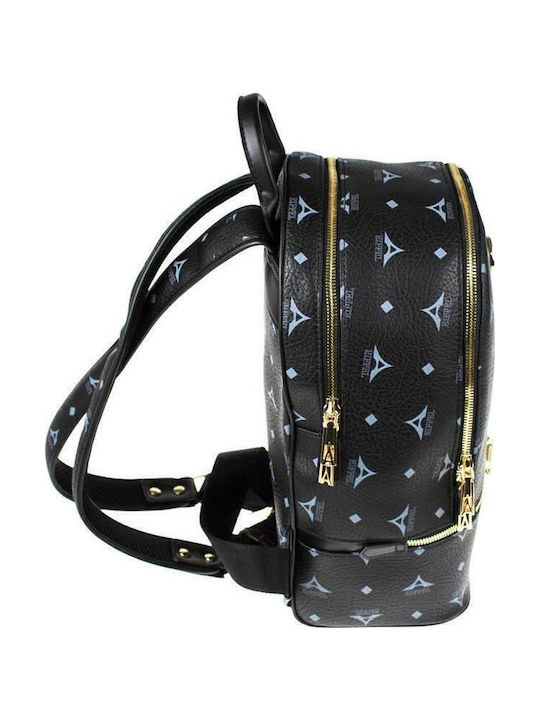 Leather Women's Bag Backpack Black