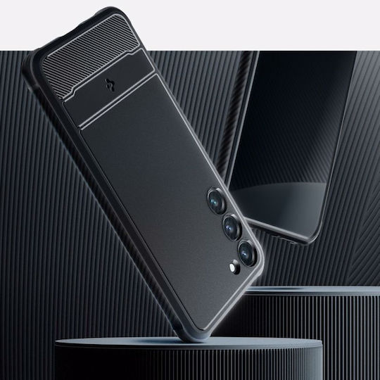 Spigen Rugged Armor Back Cover Silicon 2mm negru mat (Galaxy S23+)