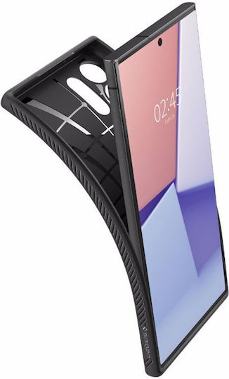 Spigen Liquid Air Back Cover Silicone Matte Black (Galaxy S23 Ultra)