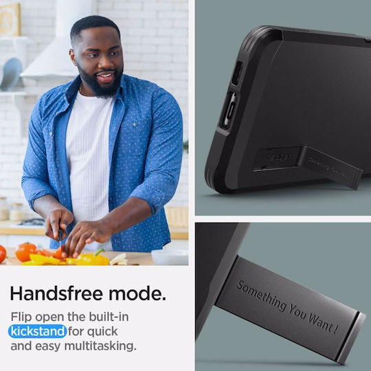 Spigen Tough Armor Задна корица Пластмаса 2мм Черен (Galaxy S23+)