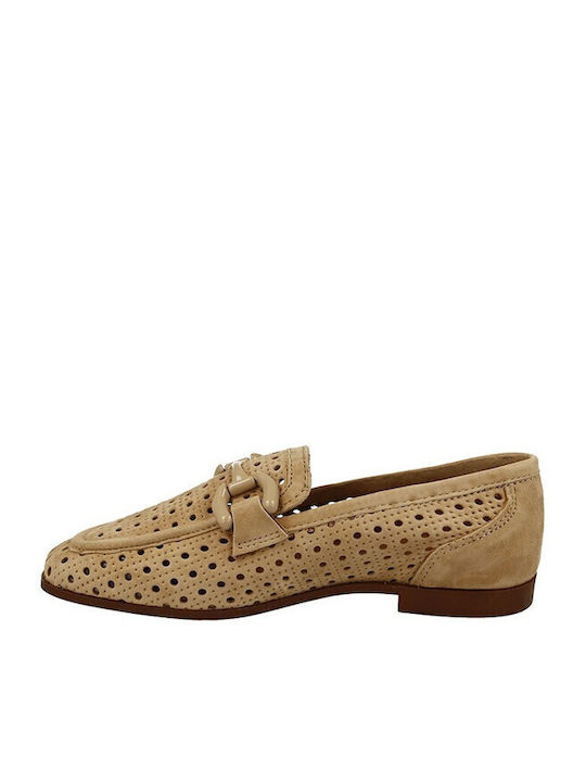 Women's Moccasins in Tabac Brown Color