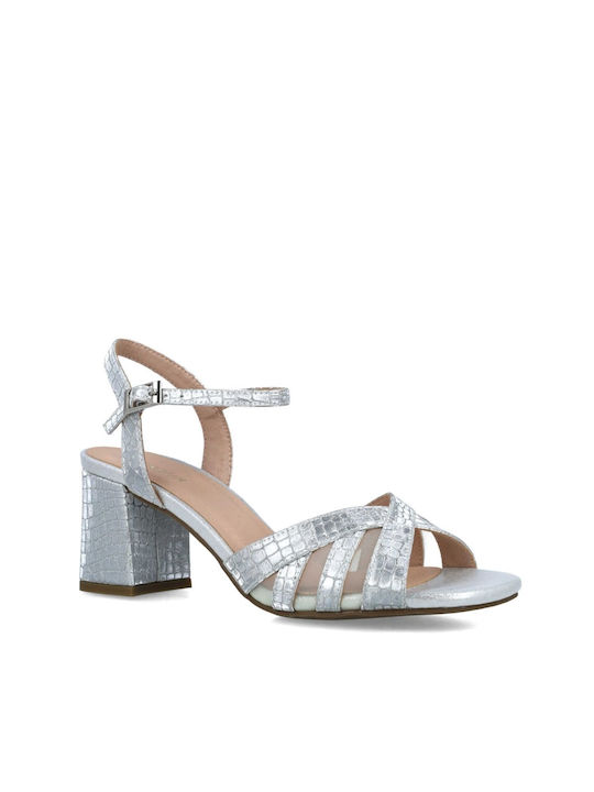 Menbur Women's Sandals In Silver Colour