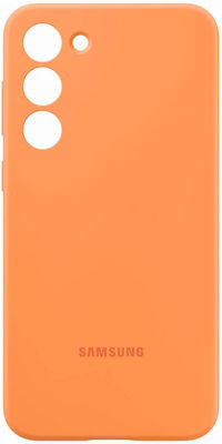 Samsung Silicone Cover Umschlag Rückseite Silikon Orange (Galaxy S23+) EF-PS916TOEGWW