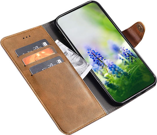 Idewei v4 Wallet Piele artificială Maro (TCL 405)